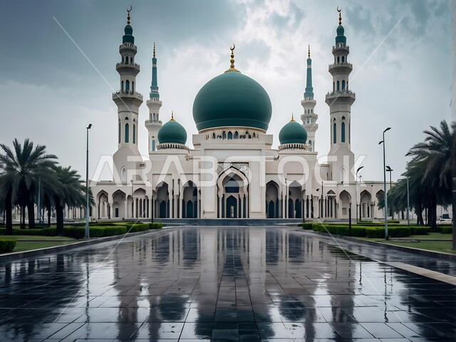 نداء المسلمين لأداء الفرائض والصلوات، إسلاميات وروحانيات وطمأنينة, الفن الهندسي المعماري لقبب ومآذن المساجد الاسلامية, أماكن العبادة والتقرب إلى الله تعالى, النقوش والزخارف للاعمدة والاقواس على الطراز الاسلامي