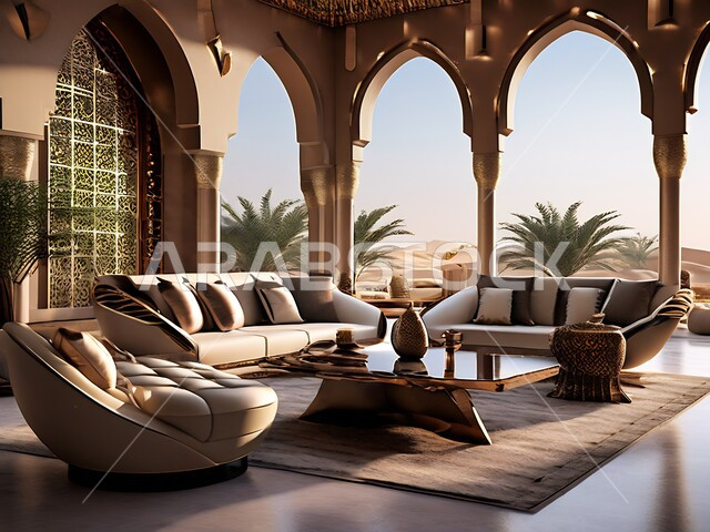 Elegant modern living room designs, interior decorations for villas and residential apartments in Saudi Arabia, luxury living rooms and home furniture, modern accessories and antiques, interest in green plant decoration