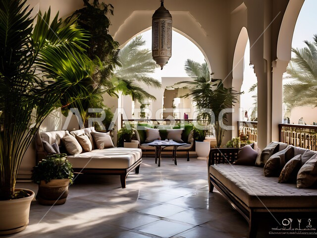 Modern accessories and antiques, elegant designs for the living room in a modern style, interior decorations for villas and residential apartments in the Kingdom of Saudi Arabia, living rooms and luxury home furniture, interest in green plant decoration