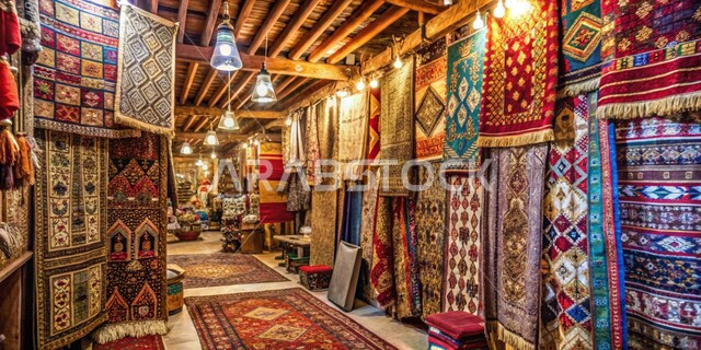 أسواق تقليدية في المملكة العربية السعودية، نقوشات وزخرفات من التراث السعودي، الفن التراثي الحرفي التقليدي، منتجات صناعية محليه وطنيه، ورشة عمل لصناعة السجاد، مهن وحرف شعبية، حياكة وغزل السجاد في المصانع والمعامل