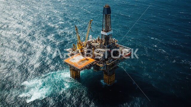 التنقيب عن الثروات الباطنية, حفارة لاستنباط النفط والغاز من أعماق البحار, جودة الأدوات والمعدات لصناعة وتخزين البترول, النهضة بالاقتصاد الوطني السعودي, استخراج وتصدير الزيوت, آلات الحفر الثقيلة الضخمة