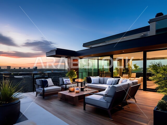 الاهتمام بزراعة ورعاية النبات المنزلي, اريكة مريحة في شرفة منزل بإطلالة مميزة، ديكورات داخلية أنيقة، شقق وفلل سكنية فاخرة في المملكة العربية السعودية, أثاث منزلي راقي مريح