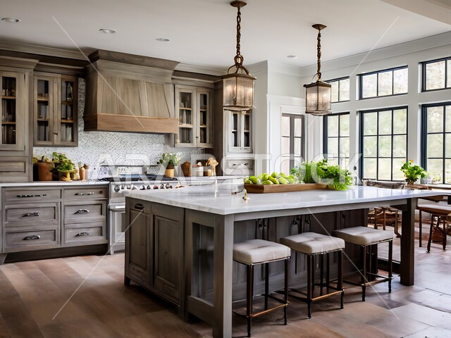 ديكور داخلي على الطراز الحديث للمطابخ, تصميم عصري حديث ومميز لمطبخ فاخر, الديكورات والتصاميم الأنيقة, شقق وفلل سكنية في المملكة العربية السعودية، أثاث منزلي راقي ومريح