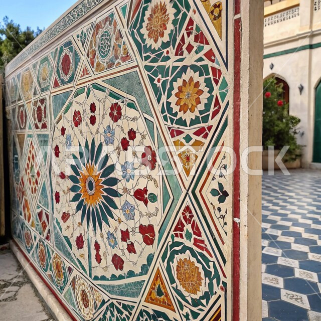 الزخرفات الإسلامية التقليدية, النقوش والزخارف على الجدران الخارجية و الأرضيات للمسجد, الفن الهندسي المعماري على الطراز العربي الإسلامي, التصاميم والديكورات الخارجية الانيقة للمساجد في المملكة العربية السعودية، مفهوم العبادة والتقرب الى الله