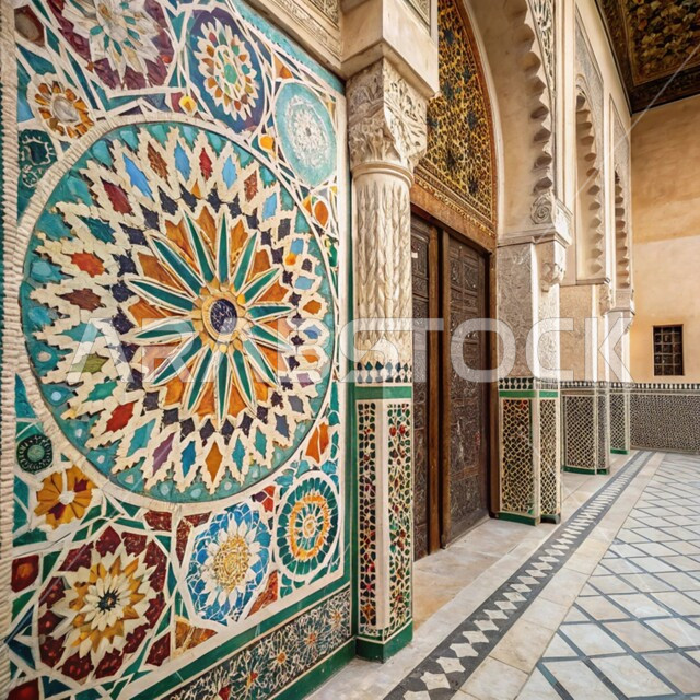 الأعمدة والأقواس المزخرفة, النقوش والزخارف على الجدران الخارجية للمسجد، الفن الهندسي المعماري على الطراز العربي الإسلامي، التصاميم والديكورات الخارجية الانيقة للمساجد في المملكة العربية السعودية، مفهوم العبادة والتقرب الى الله, الزخرفات الإسلامية التقليدية