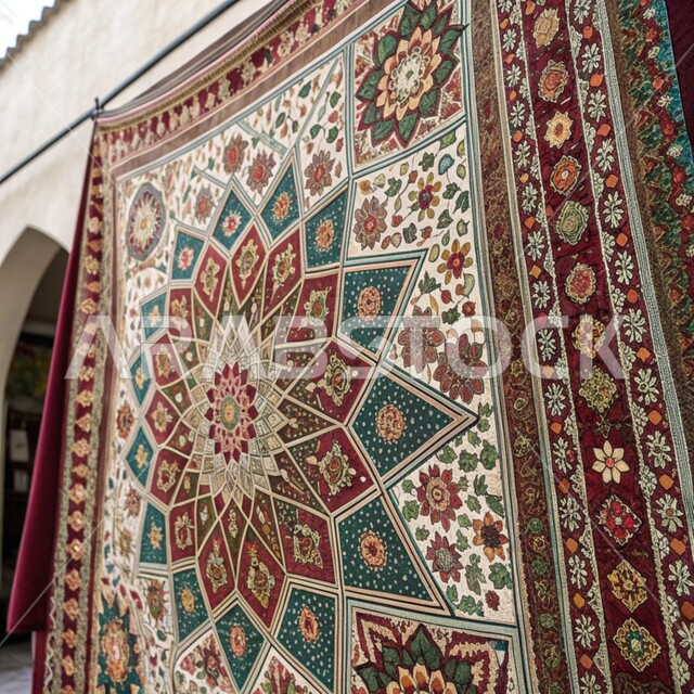 الفن الهندسي المعماري على الطراز العربي الإسلامي, الزخارف و النقوش الإسلامية التقليدية الملونة على الجدران, الديكورات الانيقة للمساجد في المملكة العربية السعودية, التصاميم الفنية المميزة 