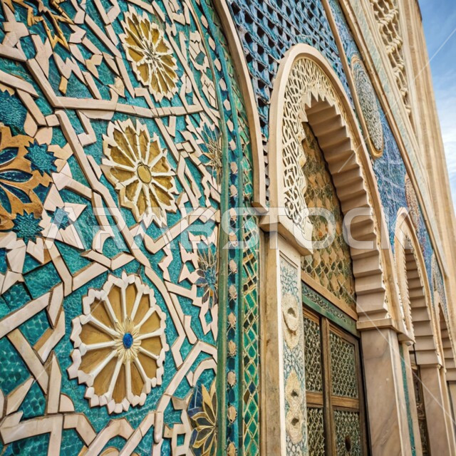 التصاميم الفنية المميزة, الفن الهندسي المعماري على الطراز العربي الإسلامي, الزخارف و النقوش الإسلامية التقليدية الملونة على الجدران, الديكورات الانيقة للمساجد في المملكة العربية السعودية