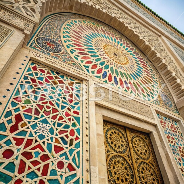 التصاميم الفنية المميزة, الفن الهندسي المعماري على الطراز العربي الإسلامي, الزخارف و النقوش الإسلامية التقليدية الملونة على الجدران, الديكورات الانيقة للمساجد في المملكة العربية السعودية