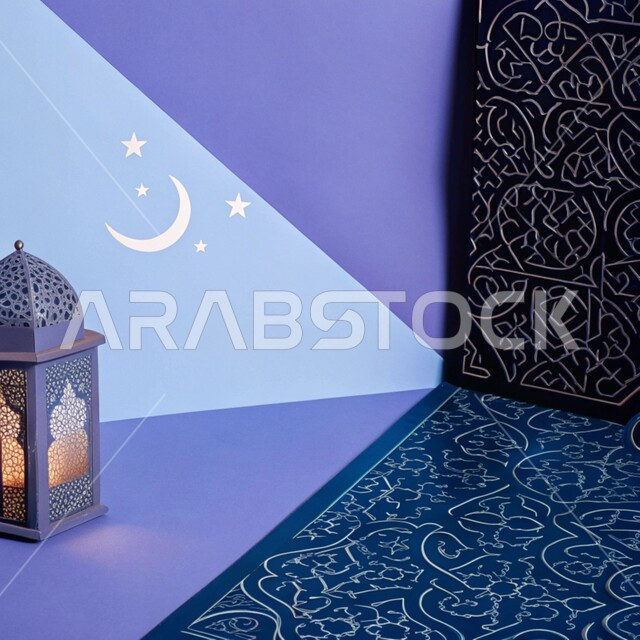 Engravings and decorations on the external walls, spiritual Ramadan atmosphere, worship and getting closer to God in the holy month of Ramadan, elegant external designs and decorations of mosques in the Kingdom of Saudi Arabia, Islamic architectural art