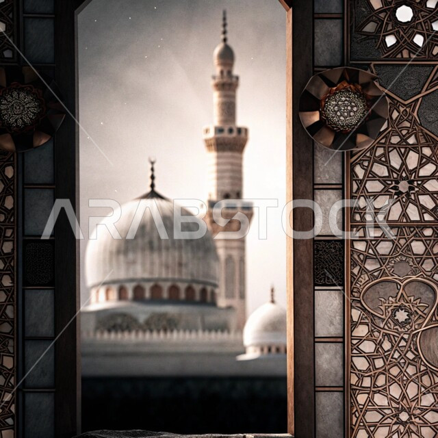 النقوش والزخارف على الجدران الخارجية، اجواء رمضانية روحانية، العبادة والتقرب الى الله في شهر رمضان المبارك، التصاميم والديكورات الخارجية الانيقة للمساجد  في المملكة العربية السعودية، الفن الهندسي المعماري على الطراز الاسلامي