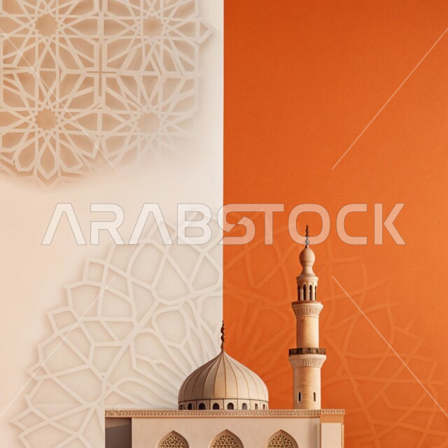 النقوش والزخارف على الجدران الخارجية، اجواء رمضانية روحانية، العبادة والتقرب الى الله في شهر رمضان المبارك، التصاميم والديكورات الخارجية الانيقة للمساجد  في المملكة العربية السعودية، الفن الهندسي المعماري على الطراز الاسلامي