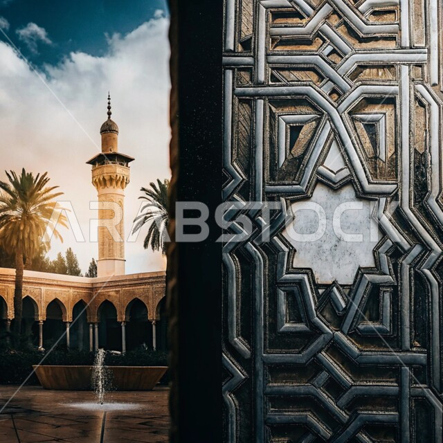  الفن الهندسي المعماري على الطراز الاسلامي، النقوش والزخارف على الجدران الخارجية، اجواء رمضانية روحانية، العبادة والتقرب الى الله في شهر رمضان المبارك، التصاميم والديكورات الخارجية الانيقة للمساجد  في المملكة العربية السعودية