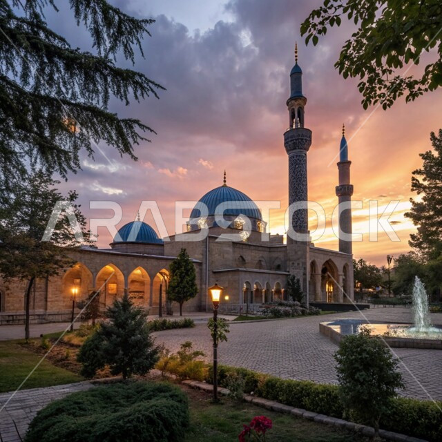  الفن الهندسي المعماري على الطراز الاسلامي، النقوش والزخارف على الجدران الخارجية، اجواء رمضانية روحانية، العبادة والتقرب الى الله في شهر رمضان المبارك، التصاميم والديكورات الخارجية الانيقة للمساجد  في المملكة العربية السعودية