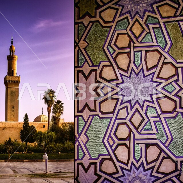 النقوش والزخارف على الجدران الخارجية، اجواء رمضانية روحانية، العبادة والتقرب الى الله في شهر رمضان المبارك، التصاميم والديكورات الخارجية الانيقة للمساجد في المملكة العربية السعودية، الفن الهندسي المعماري على الطراز الاسلامي