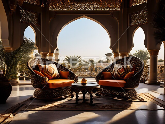 Elegant modern living room designs, interior decorations for villas and residential apartments in Saudi Arabia, luxury living rooms and home furniture, modern accessories and antiques, interest in green plant decoration