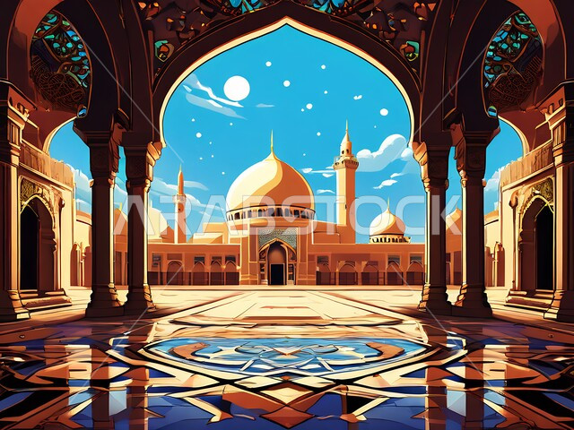 الفن الهندسي المعماري على الطراز الاسلامي، التصاميم والديكورات الخارجية الانيقة للمساجد في المملكة العربية السعودية، العبادة والتقرب الى الله في شهر رمضان المبارك، النقوش والزخارف على الجدران الخارجية، اجواء رمضانية روحانية