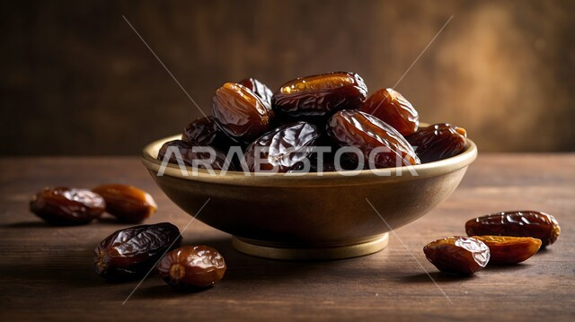 محصول الرطب الطازج، أغذية صحية لذيذة ذات قيمة غذائية عالية, طبق لمجموعة من حبات التمر السعودي, المحاصيل الزراعية في المملكة العربية السعودية, منتجات محلية وطنية