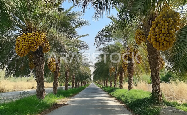 الاراضي والمحميات الطبيعية, الاهتمام بالتشجير و زراعة اشجار النخيل في طرق  المملكة العربية السعودية، جودة المحاصيل الزراعية، المنتجات المحلية الوطنية ، وجهات ترفيهية عائلية في احضان الطبيعة