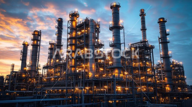 مصانع ومعامل في السعودية، هندسات ومعدات صناعية، صناعات ومشاريع بيتروكيماوية، النمو والتقدم الاقتصادي، مصفاة دخان المعامل، مصنع تكرير النفط والغاز, مستودعات ضخمة و كبيرة, انتاج البترول في المملكة