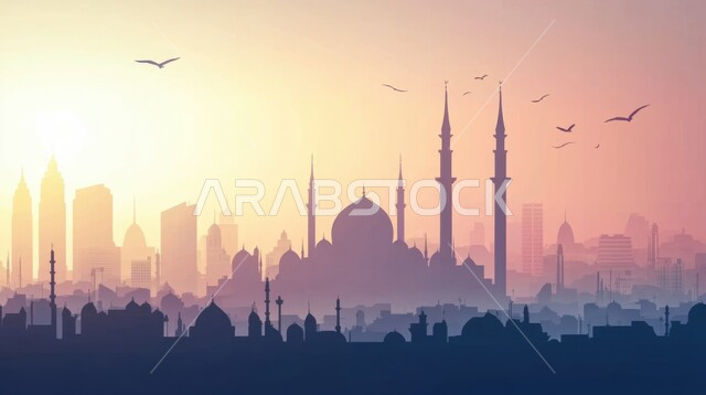 The concept of worship and drawing closer to God Almighty, the call of Muslims to perform prayers and duties, the architectural engineering art of building mosques in the old Arab style, Islamic designs for domes and minarets in the Kingdom of Saudi Arabia