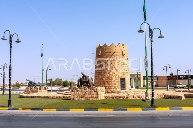 بناء حجري تاريخي أثري في منطقة المجمعة نهارا, أماكن السياحة التراثية الأثرية, المعالم التاريخية السياحية المشهورة في المملكة العربية السعودية, الفن الهندسي المعماري على الطراز القديم, المباني القديمة الحجرية