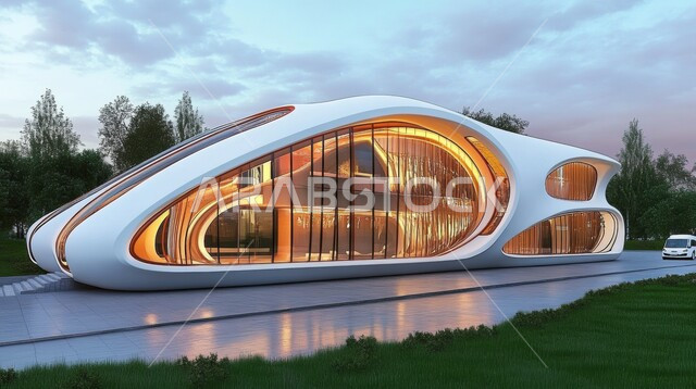 الديكورات والتصاميم الخارجية الحديثة لبيت فاخر، الفن الهندسي المعماري على الطراز الحديث لفلل ومنتجعات والشقق السكنية الفاخرة في المملكة العربية السعودية، الاهتمام في زراعة النباتات الخضراء في حديقة المنزل