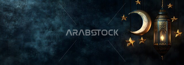 الاحتفال بالمناسبات والأعياد الدينية الاسلامية، ديكورات وزينة رمضان المبارك, فوانيس معدنية تقليدية مضيئة مزخرفة، العادات والتقاليد لاستقبال الشهر المبارك في المملكة العربية السعودية, البهجة بقدوم شهر الخير