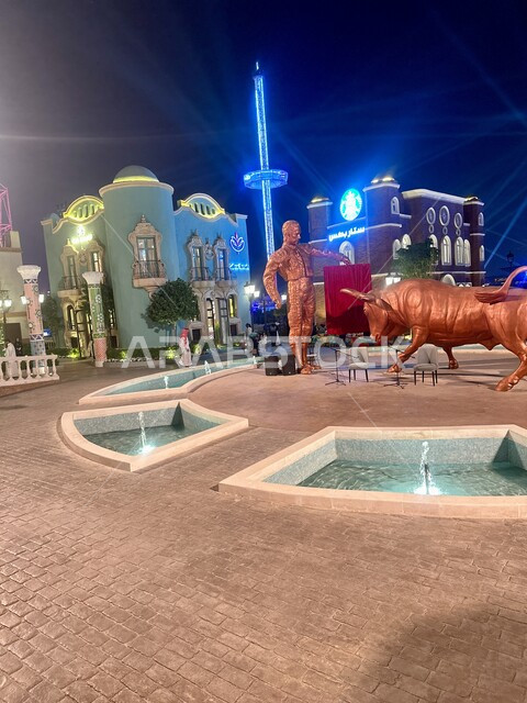 فعاليات ومهرجانات ترفيهية في المملكة العربية السعودية, مجسم الماتدور الإسباني يرقص الفلامنكو في البوليفارد وورلد في مدينة الرياض, حلبة مصارعة الثيران، الفن الهندسي المعماري على الطراز الحديث, مناطق جذب واستقطاب السائحين