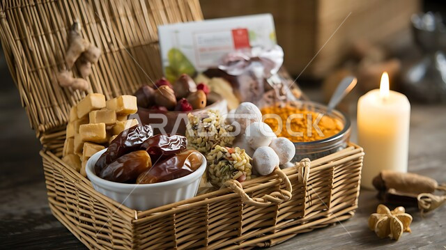 العمل في مجال الحرف القديمة, الصناعات والمهن الشعبية التاريخية التقليدية, صناعة سلات القش في الامارات العربية المتحدة, استخدام سعائف النخيل المجففة في صناعة سلل الخوص، هدايا تذكارية شعبية، ديكورات رمضانية و تمر لاستقبال شهر رمضان المبارك