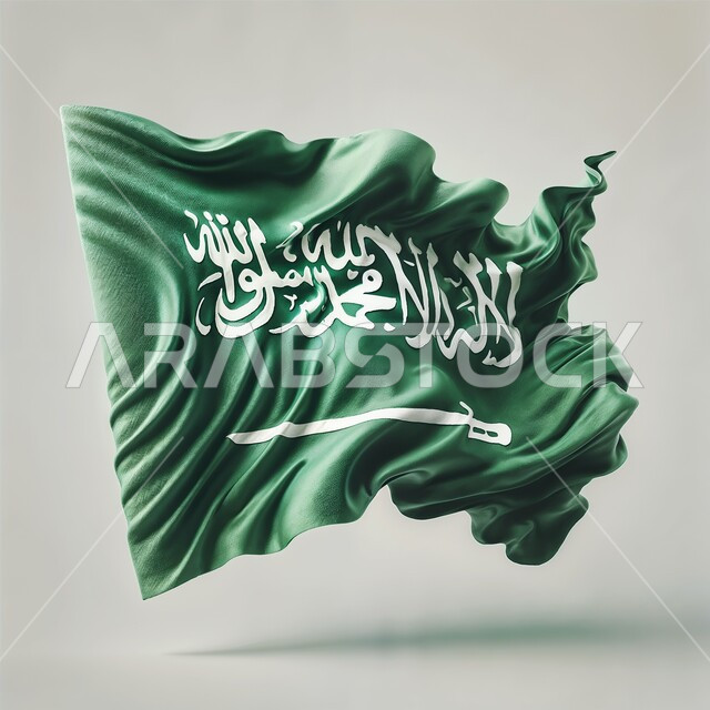 مفهوم الاعتزاز والفخر بالوطن, الاحتفال بالأعياد والمناسبات الوطنية, استذكار اليوم الوطني السعودي 23 سبتمبر, ذكرى يوم العلم 11 مارس, علم المملكة العربية السعودية يرفرف, خلفية رمادية