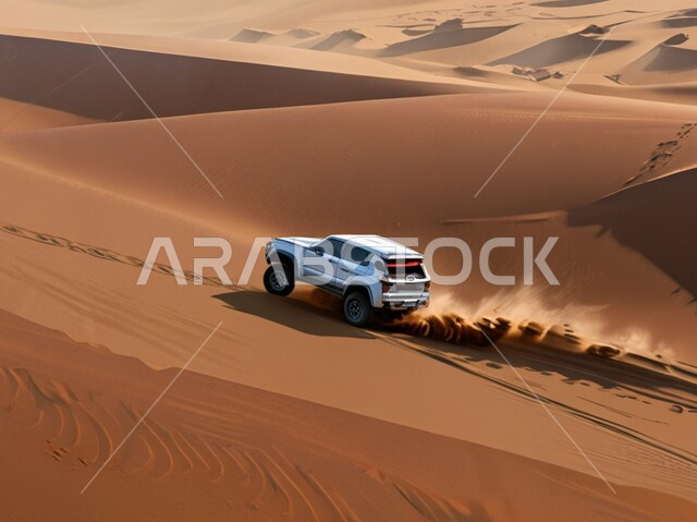 مغامرة شيقة في البيئة الصحراوية, قيادة سيارة الدفع الرباعي نيسان وسط الصحراء، نشاط صحراوي ممتع، مغامرات سفاري على الكثبان الرملية، الاستمتاع بممارسة الهوايات والأنشطة الترفيهية في صحاري المملكة العربية السعودية