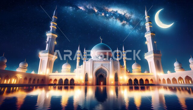  مفهوم العبادة والتقرب إلى الله تعالى، الديكورات والتصاميم الهندسية المعمارية لبناء المساجد في المملكة العربية السعودية، أماكن اسلامية دينية مقدسة، المآذن والقبب على الطراز الإسلامي العصري الحديث
