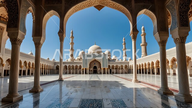 مفهوم العبادة والتقرب إلى الله تعالى, نداء المسلمين للصلاة، أماكن أداء الفرائض والصلوات, القبب والمآذن على الطراز الإسلامي, الفن الهندسي المعماري لمسجد في المملكة العربية السعودية، التصاميم المميزة للأعمدة والأقواس