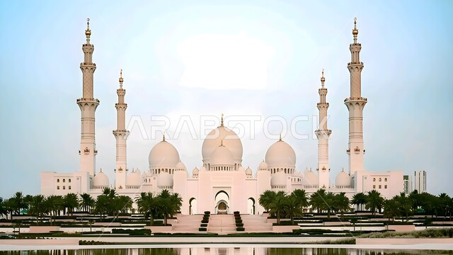 المعالم الدينية الإسلامية في الإمارات العربية المتحدة, مفهوم العبادة والتقرب إلى الله تعالى، الفن الهندسي المعماري لبناء المساجد على الطراز الإسلامي, نداء المسلمين لأداء الفرائض والصلوات، مسجد الشيخ زايد بن سلطان آل نهيان في مدينة أبو ظبي