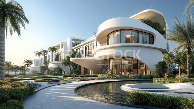 الاهتمام بزراعة النباتات والاشجار في حديقة المنزل, ديكورات وتصاميم خارجية عصرية متميزة على الطراز الحديث, الفن الهندسي المعماري والتصميم المتطور للفلل السكنية في المملكة العربية السعودية, الواجهات الزجاجية والنوافذ الكبيرة