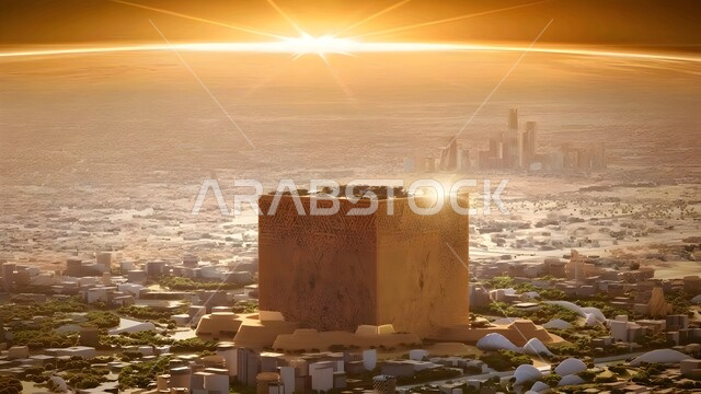 المراكز الترفيهية والمرافق المجتمعية في العاصمة، الأماكن والمعالم السياحية المشهورة لجذب الزوار من شتى أنحاء العالم، التقدم العمراني للمنشآت والمباني السكنية، مشروع المربع الجديد في مدينة الرياض، رؤية مسقبلية 2030 