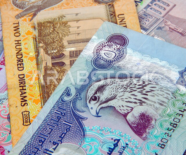 ورقة نقدية من فئة 500 درهم اماراتي، العملات والنقود الورقية المتداولة في البيع والشراء, مصرف الامارات العربية المتحدة المركزي، العملة الرسمية الاماراتية، مجال التمويل والاستثمار المالي