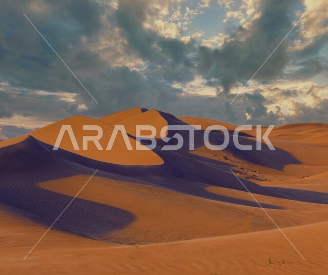 التكوينات والتشكلات الرملية في صحراء سلطنة عمان، التضاريس و المرتفعات والقمم الجبلية في البراري، الهضاب و التلال من الرمال الناعمة، مناطق البادية والبيئة الطبيعية الصحراوية، خلفية الطبيعة