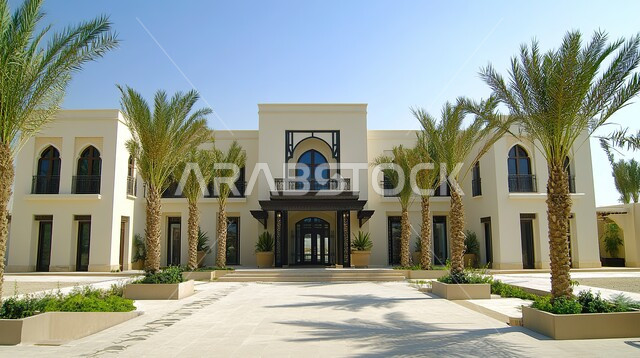 التصميم المتطور للفلل السكنية في المملكة العربية السعودية, الاهتمام بزراعة الأشجار ونباتات الزينة في حدائق المنازل, التصاميم الخارجية المتميزة, الديكورات العصرية الحديثة, الفن الهندسي المعماري على الطراز الحديث