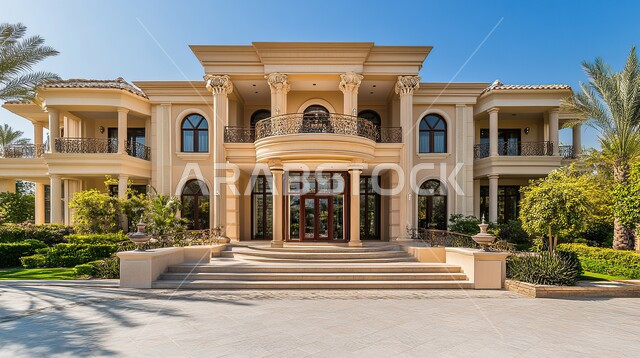 الفن الهندسي المعماري والتصميم المتطور للفلل السكنية في المملكة العربية السعودية, الاهتمام بزراعة النباتات والأشجار في حديقة المنزل, الديكورات الخارجية المتميزة, التصاميم العصرية على الطراز الحديث