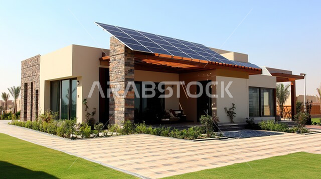 الواجهات الزجاجية والنوافذ الكبيرة, الاهتمام بزراعة النباتات والأشجار في حديقة المنزل, الديكورات الخارجية المتميزة, التصاميم العصرية على الطراز الحديث, الفن الهندسي المعماري والتصميم المتطور للفلل السكنية في المملكة العربية السعودية