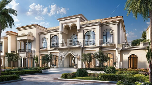 التصميم المتطور للفلل السكنية في المملكة العربية السعودية, النوافذ والواجهات الزجاجية الكبيرة, الاهتمام بزراعة الأشجار ونباتات الزينة في حدائق المنازل, التصاميم الخارجية المتميزة, الديكورات العصرية الحديثة, الفن الهندسي المعماري على الطراز الحديث