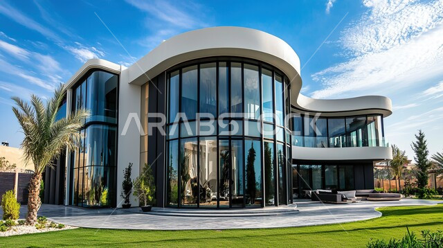 النمو والتقدم العمراني في المملكة العربية السعودية ,الأشجار والنباتات الخضراء المحيطة بالشقق والفلل السكنية السياحية، تصميمات وديكورات فخمة، الفن الهندسي المعماري على الطراز الحديث، تصاميم عصرية متميزة