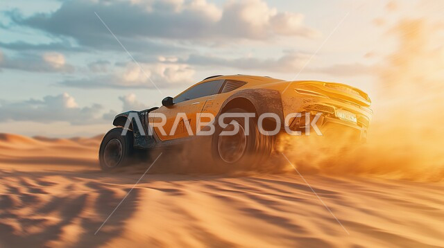 مغامرة شيقة على الرمال الذهبية الناعمة في صحاري المملكة العربية السعودية، مغامرات سفاري على الكثبان الرملية، قيادة سيارة الدفع الرباعي ( التطعيس ) وسط الصحراء، أنشطة صحراوية ممتعة