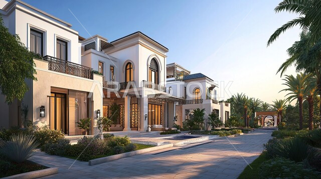 التصميمات والديكورات الفخمة، النمو والتقدم العمراني في المملكة العربية السعودية ,الأشجار والنباتات الخضراء المحيطة بالشقق والفلل السكنية السياحية، الفن الهندسي المعماري على الطراز الحديث، التصاميم العصرية المتميزة