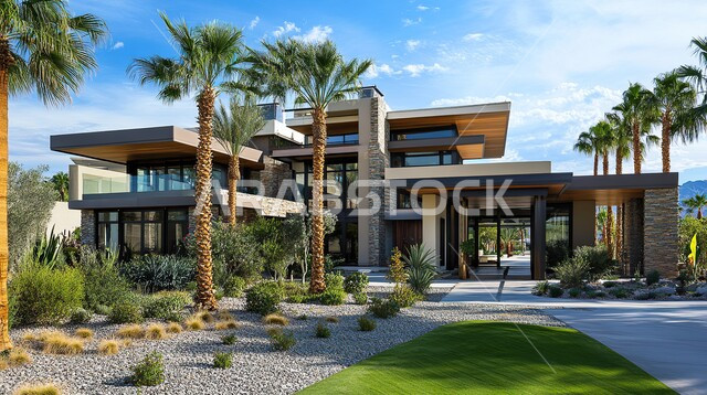 الفن الهندسي المعماري على الطراز الحديث، التصميمات والديكورات الفخمة، النمو والتقدم العمراني في المملكة العربية السعودية ,الأشجار والنباتات الخضراء المحيطة بالشقق والفلل السكنية السياحية، التصاميم العصرية المتميزة