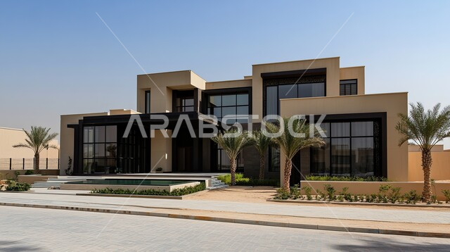 النمو والتقدم العمراني في المملكة العربية السعودية ,الأشجار والنباتات الخضراء المحيطة بالشقق والفلل السكنية السياحية، التصميمات والديكورات الفخمة، الفن الهندسي المعماري على الطراز الحديث، التصاميم العصرية المتميزة