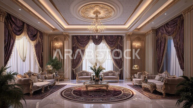 الواجهات الزجاجية الكبيرة، الاهتمام بنباتات الزينة, الديكورات الداخلية الراقية الحديثة, التصاميم المميزة لغرف الجلوس على الطراز الحديث, غرفة معيشة مع أثاث منزلي فاخر, الفلل والشقق السكنية في المملكة العربية السعودية, التصميم العصري الراقي الأنيق