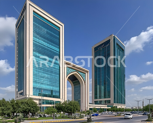 منظر تخيلي مستقبلي للتقدم و النمو العمراني, الفنون و التصاميم الهندسية المعمارية الحديثة لناطحات السحاب في المملكة العربية السعودية، الأبراج والمباني والمنشآت التجارية الشاهقة، رؤية مستقبلية سعودية 2030، مفهوم التطور الهندسي المعماري في مدينة الرياض