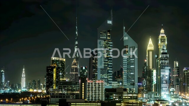 الفن الهندسي المعماري على الطراز الحديث والمتطور للمباني السكنية, أفق مدينة دبي, النهضة الاقتصادية والتطور العمراني لأبراج وناطحات السحاب في الامارات العربية المتحدة، معالم سياحية مشهورة